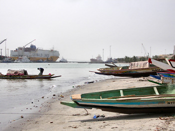 Ship at Banjul