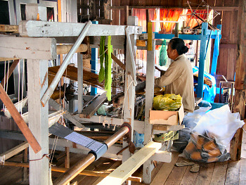 Inle Lake Weaving Shop