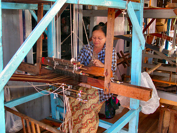 Inle Lake Weaving Shop