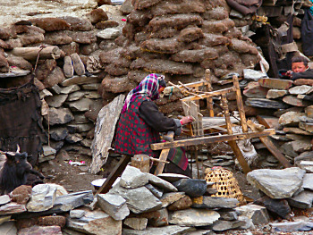 Weaving in Tibet