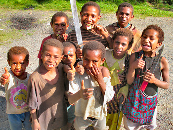 Kids in Papua New Guinea