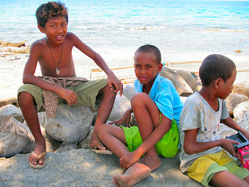 Boys in Timor Leste