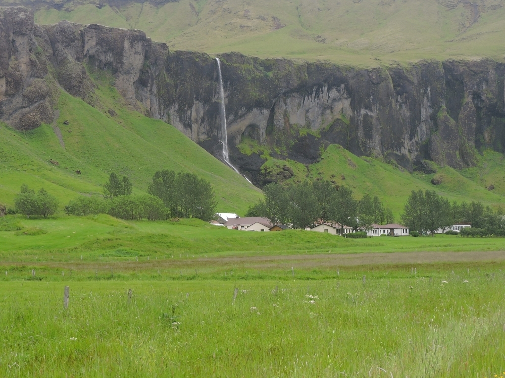 Farm with waterfall Farm with waterfall