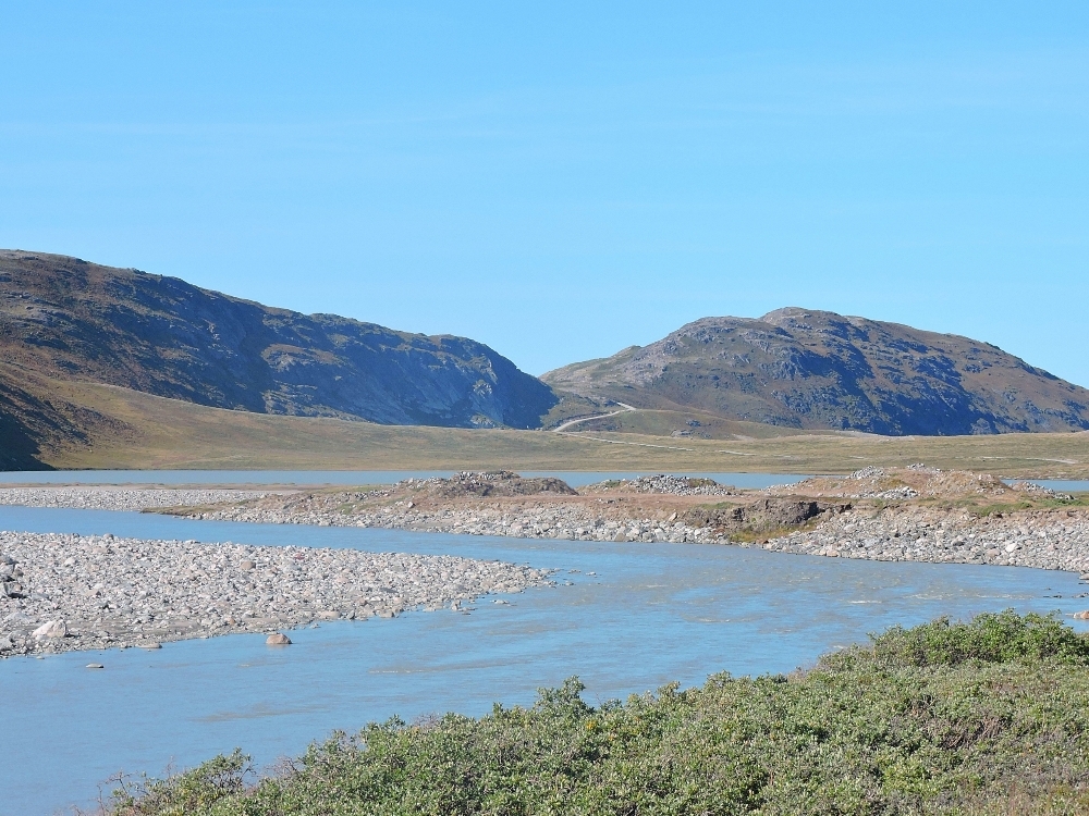 Road and river