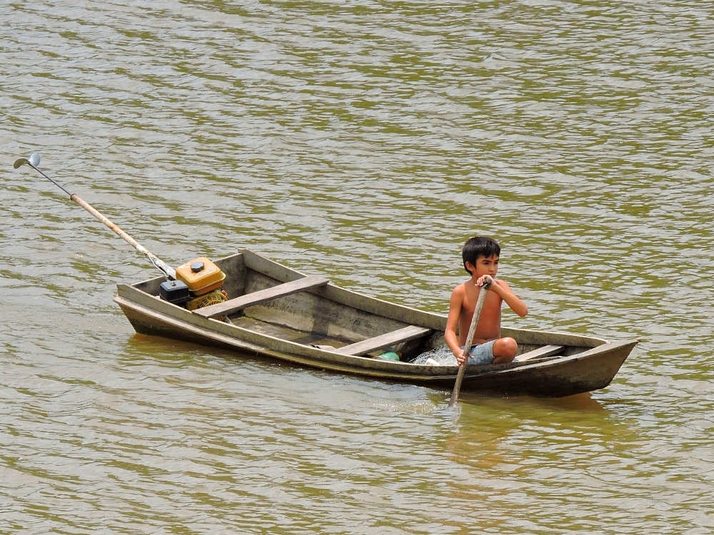 Boy in boat 