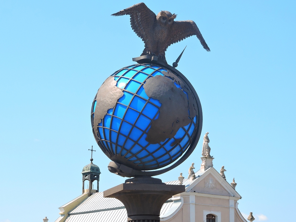  Owl on Globe 