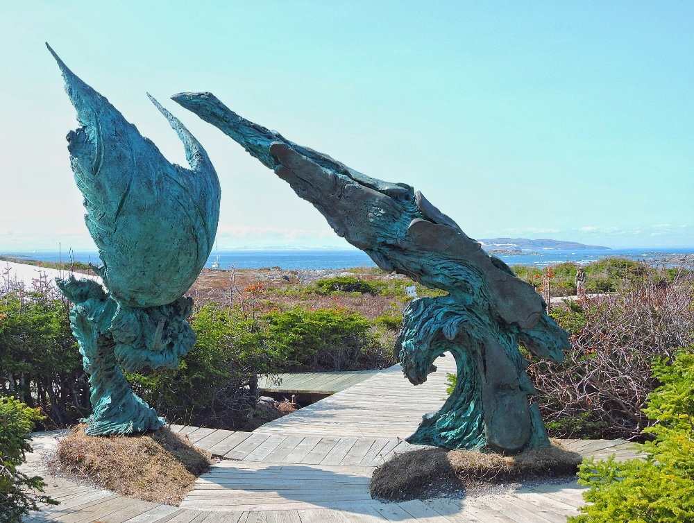  Sculpture at l'Anse aux Meadows 