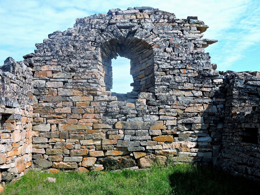 Hvalsey Church window