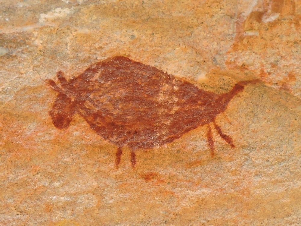 Pictograph of large animal Pictograph of large animal