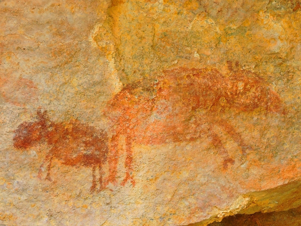 Pictograph of large animals Pictograph of large animals