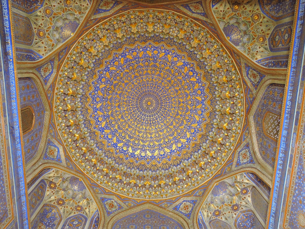 Tillya-Kori Madrasa ceiling Tillya-Kori Madrasa ceiling